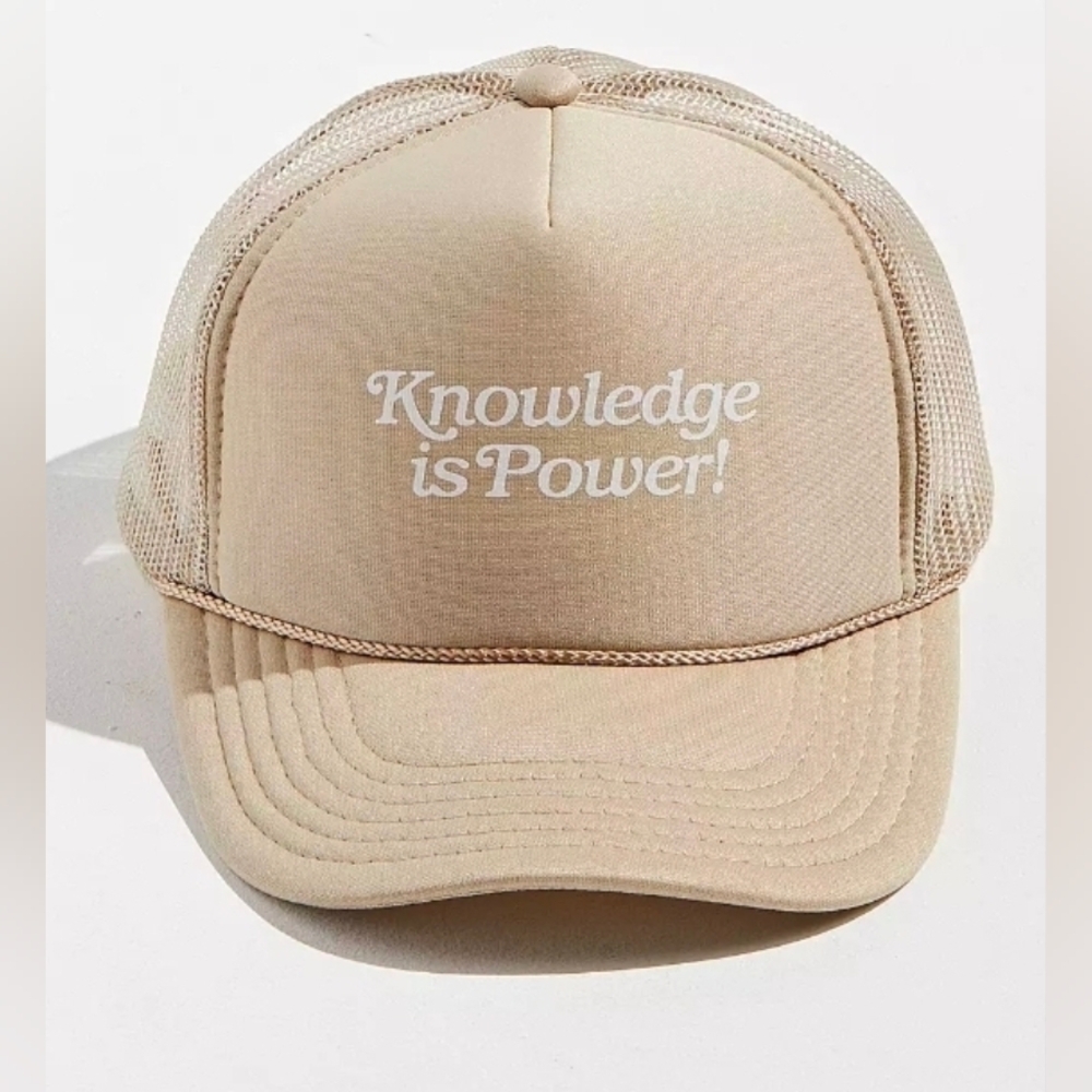 Unisex Knowledge Is Power Trucker Hat